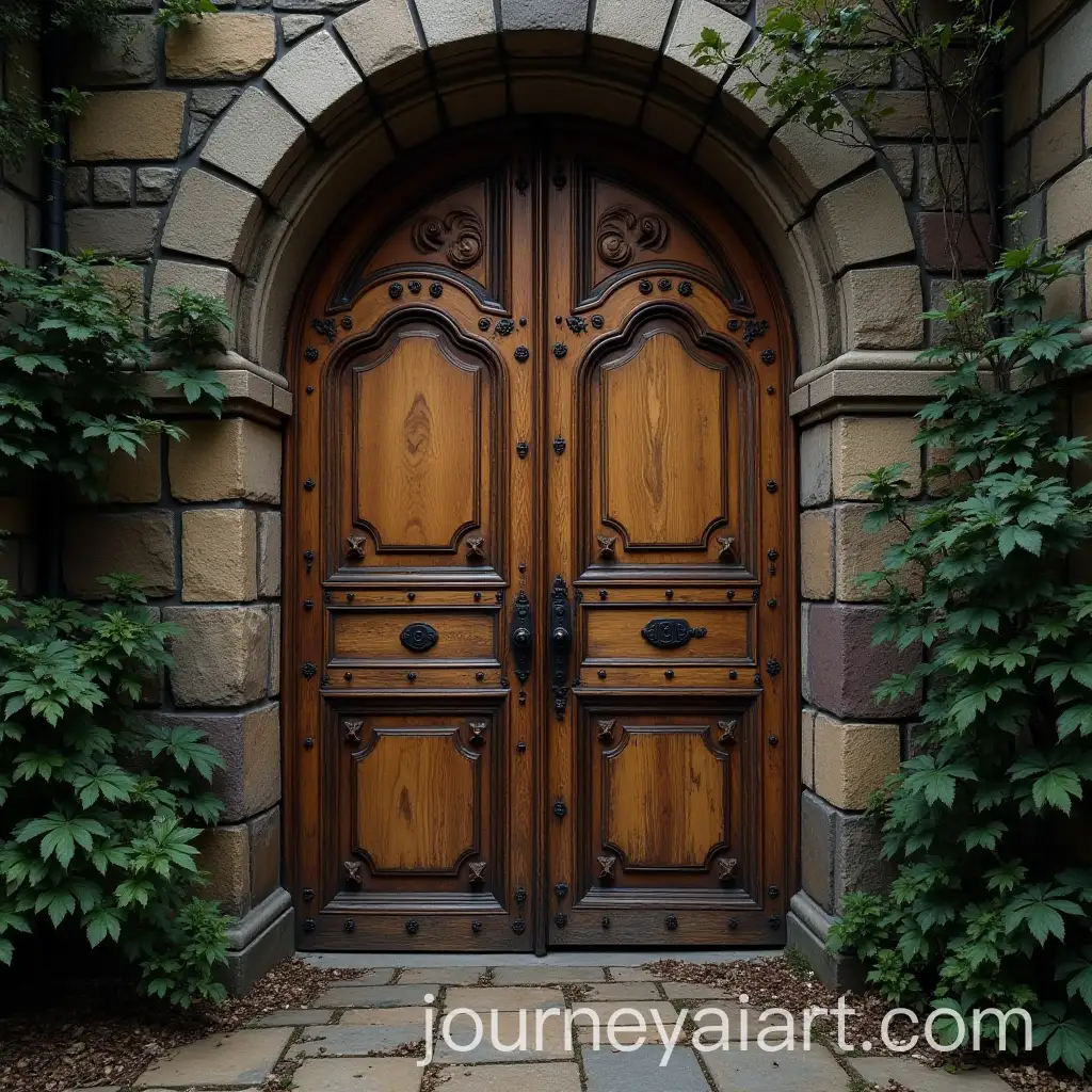 Large-Beautiful-Door-Surrounded-by-Chemistry-Elements-and-Equipment