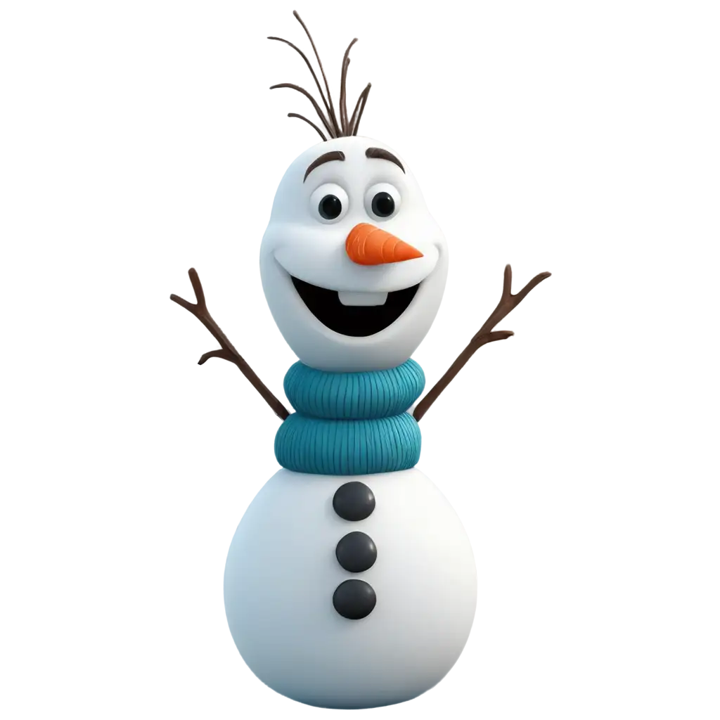 Cartoon-Snowman-Olaf-PNG-Image-HighQuality-Transparent-Artwork-for-Creative-Projects