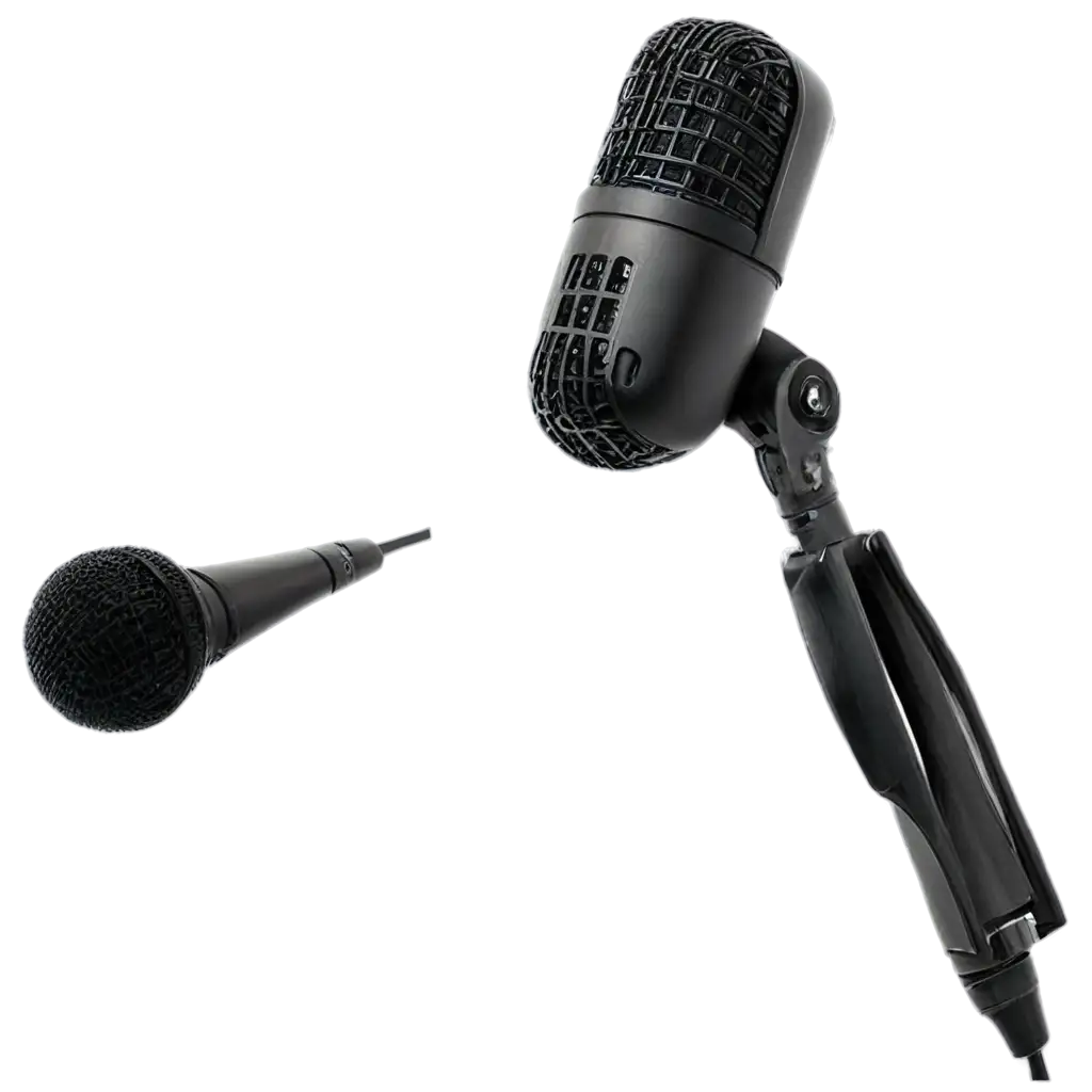 HighQuality-PNG-of-a-Podcast-Mic-with-Stand-from-a-Side-Angle