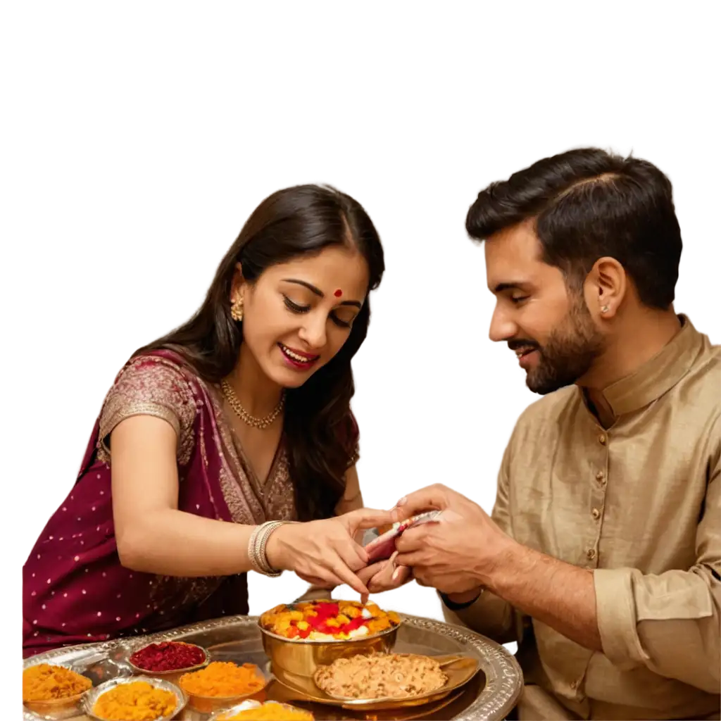 Bhai-Dooj-Celebration-PNG-Image-A-Symbol-of-Sibling-Love-and-Tradition