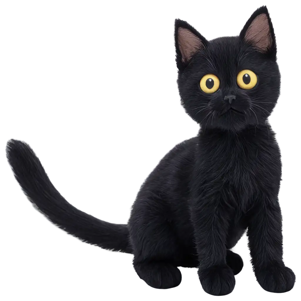 Black-Kitten-Toy-PNG-Image-HighQuality-Transparent-Background-for-Diverse-Uses