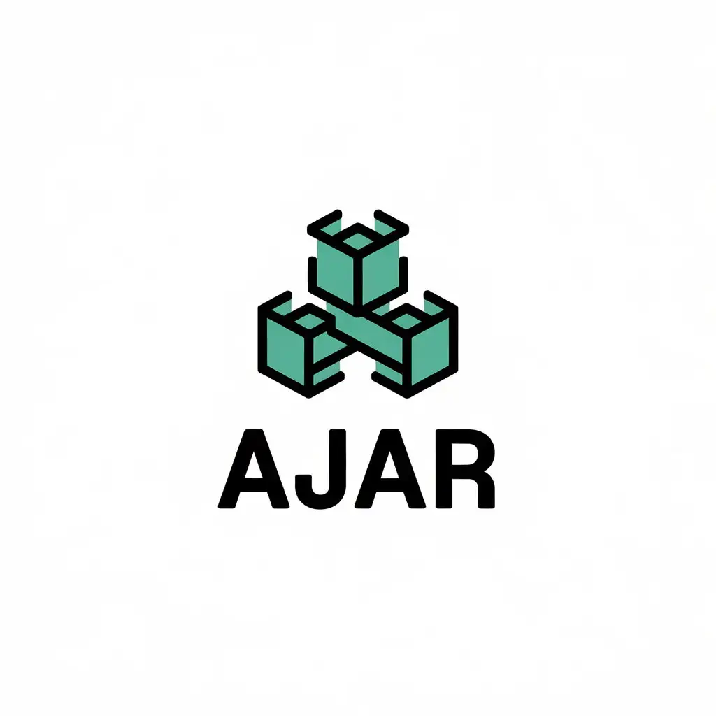 LOGO Design for AJAR Vector Logo with Sourcing and Supply Chain Symbolism Moderate Style