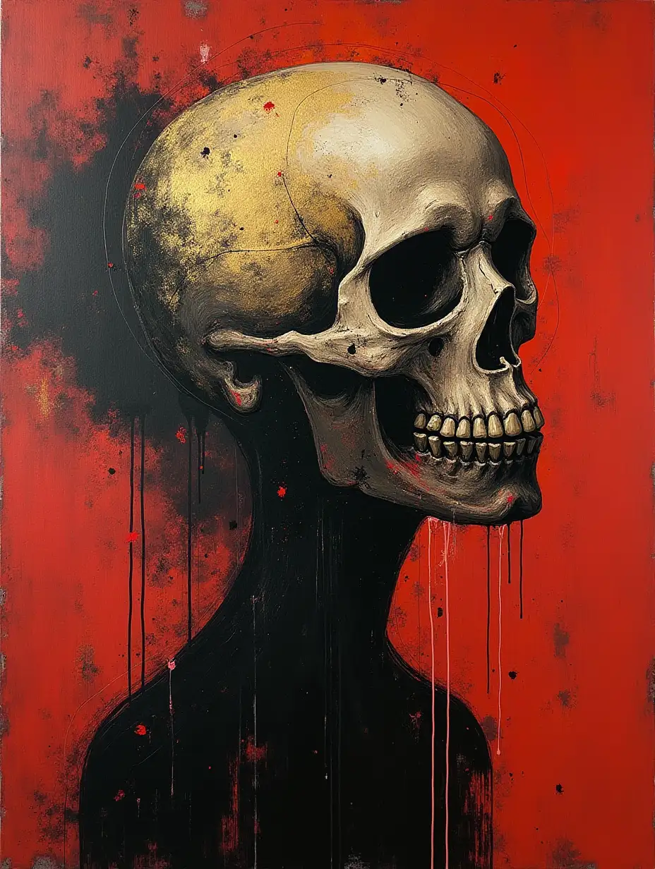 Eerie-Abstract-Skull-Collage-with-Dark-Red-and-Gold-Textures