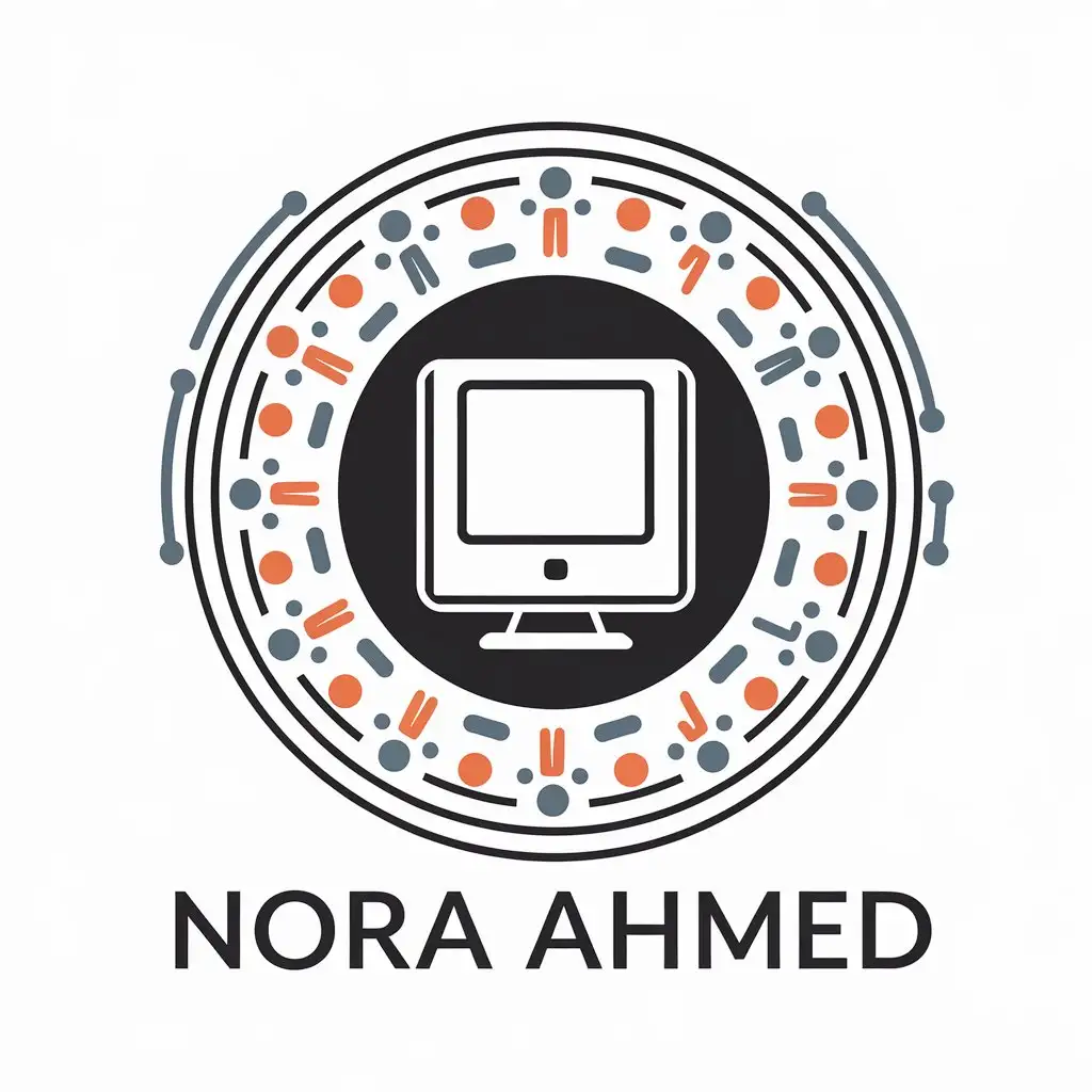 LOGO-Design-for-Nora-Ahmed-Vector-Logo-Featuring-Computer-Symbol-for-the-Education-Industry