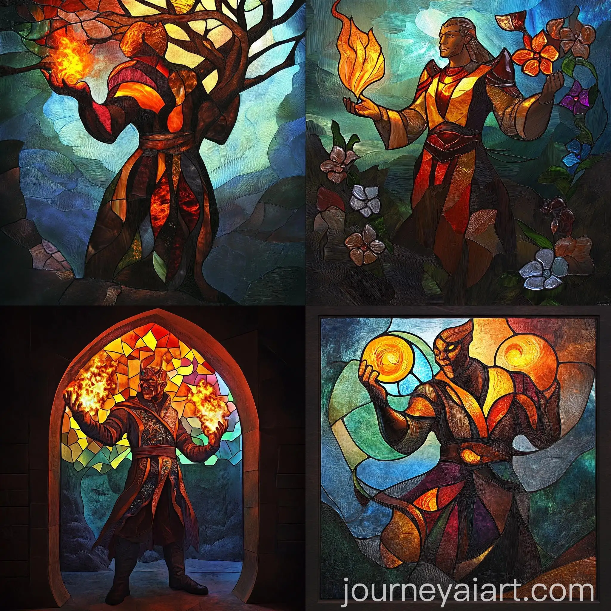 Stained-Glass-Style-Artwork-with-Intricate-Patterns-and-Vibrant-Colors
