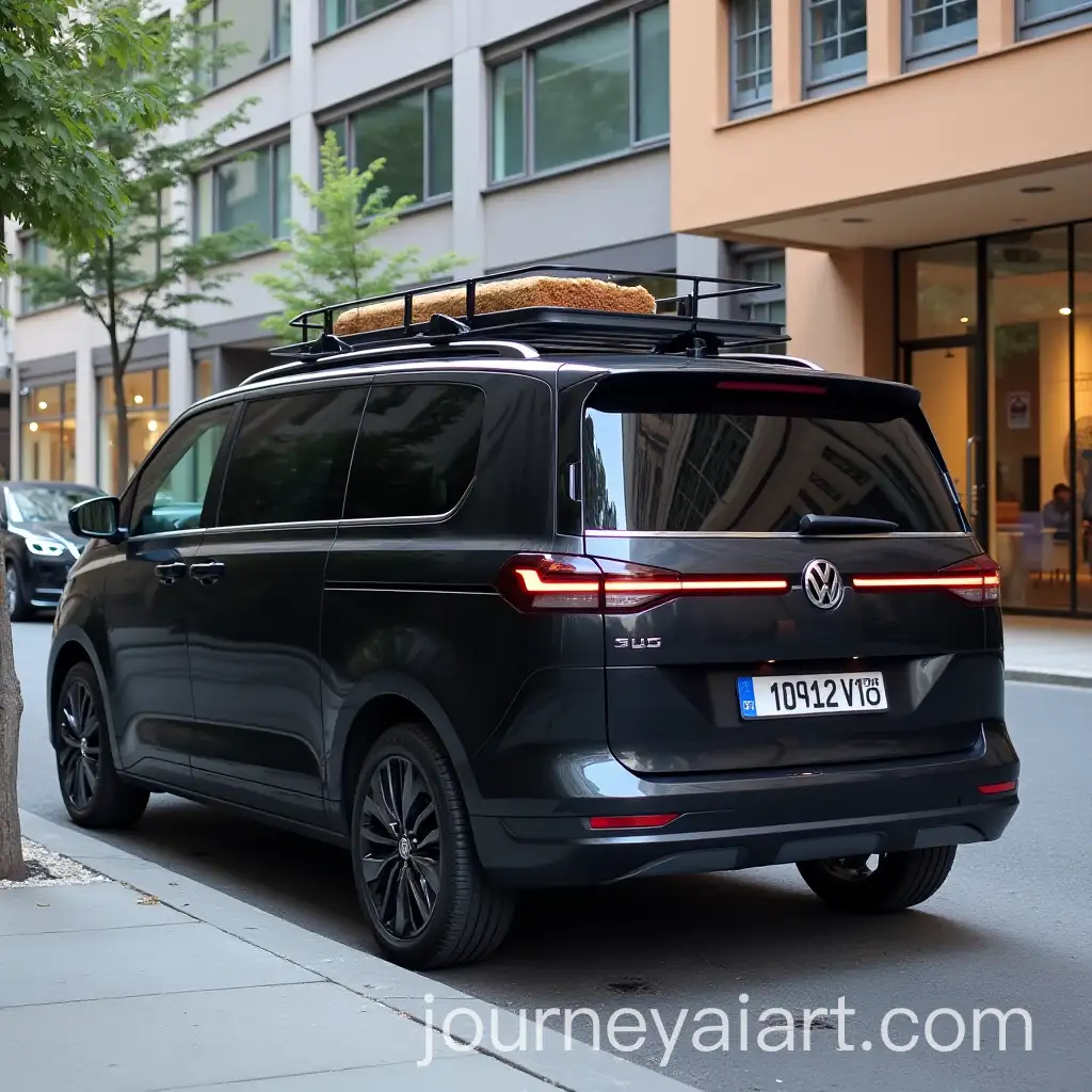 Black-VW-ID-Buzz-Cargo-Van-in-Urban-City-Setting