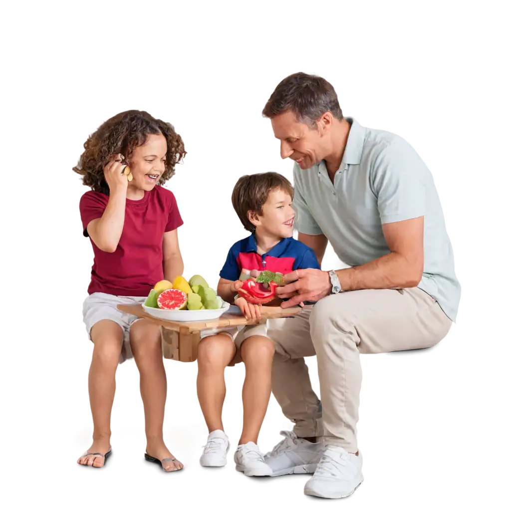 Whole-Family-Eating-Mixed-Fruits-PNG-Vibrant-and-Fresh-Family-Moment-in-HighQuality-PNG-Format