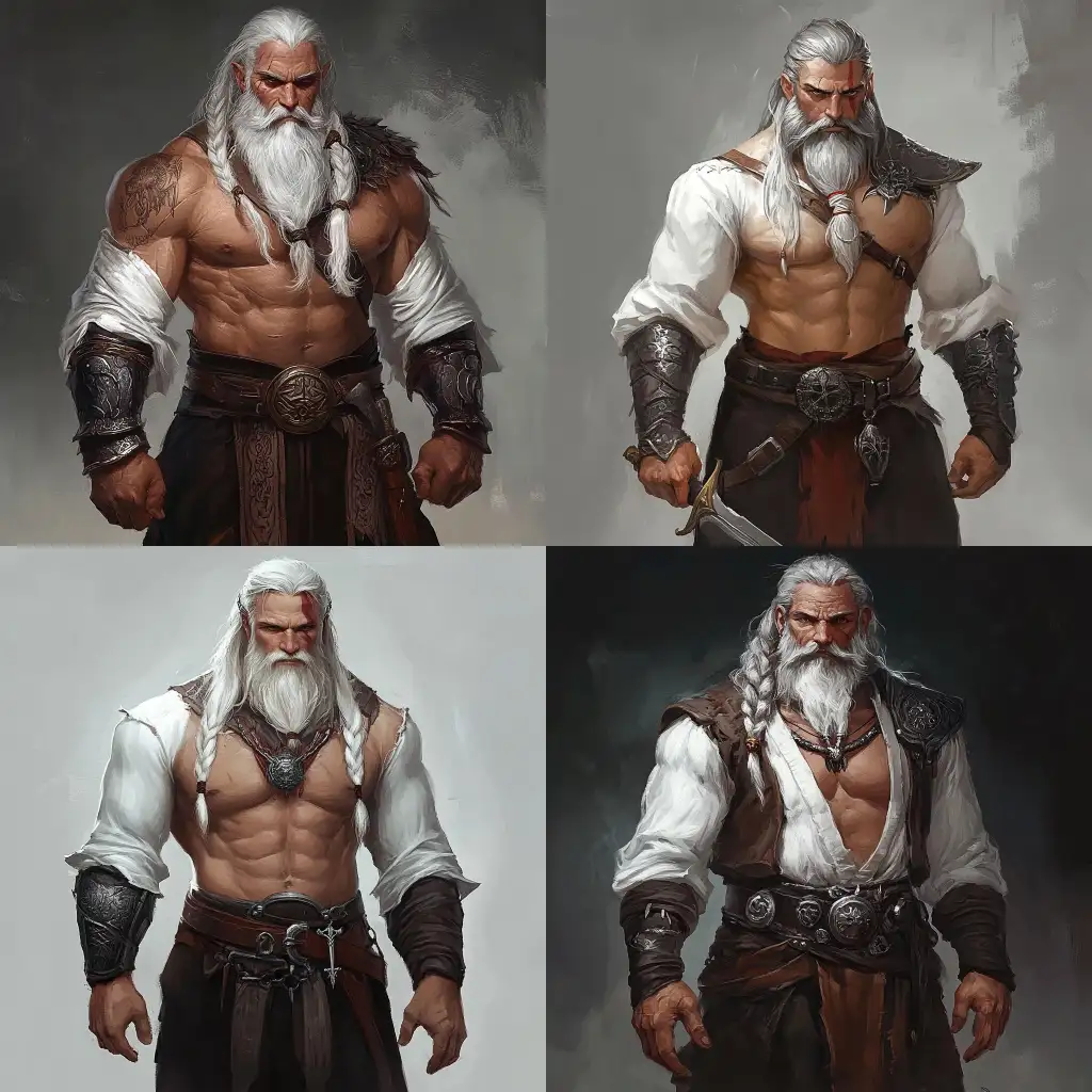 Friendly-Dwarf-Wearing-White-Long-Sleeve-Shirt-in-Fantasy-Setting