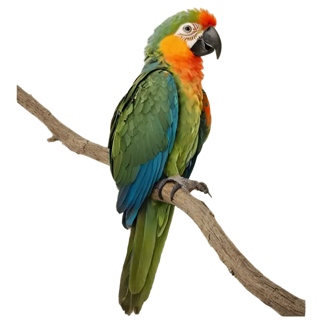 Stunning-PNG-Image-A-Colorful-Parrot-Perched-in-a-Lush-Tree