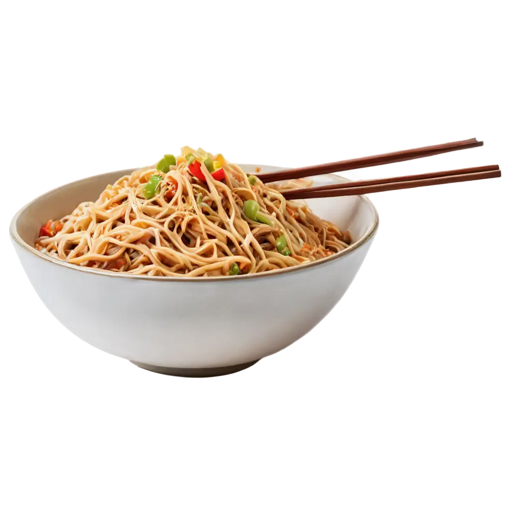 HighQuality-Hakka-Noodles-Bowl-PNG-Image-for-Culinary-Creativity