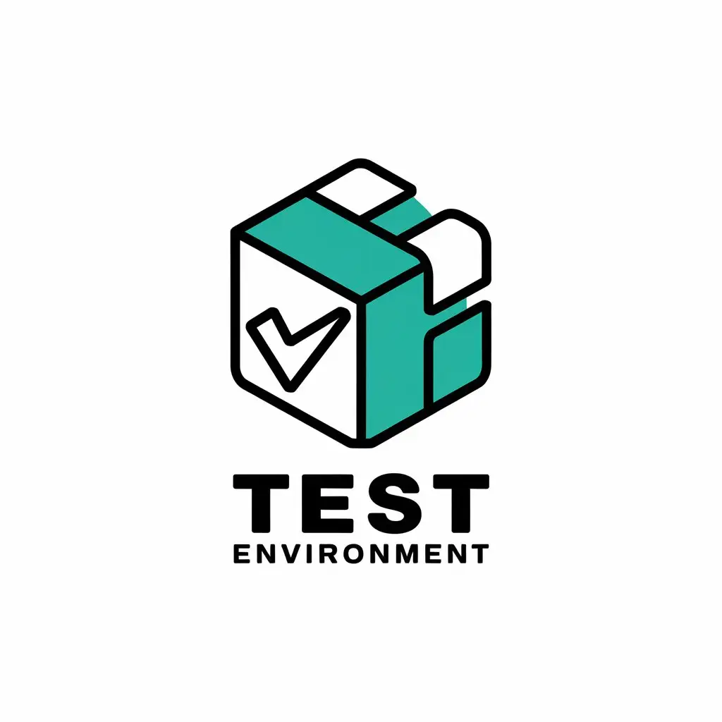 a vector logo design,with the text "test environment", main symbol:testing environment,Moderate,clear background