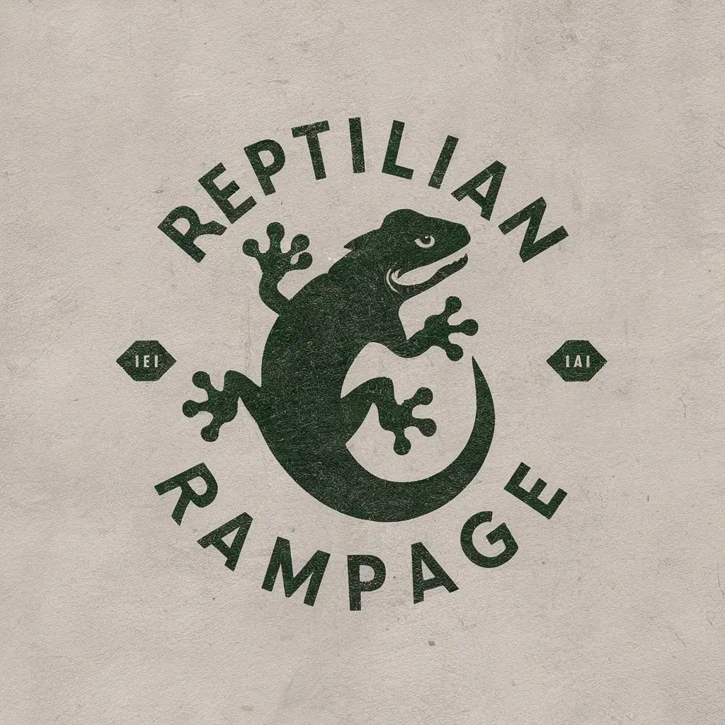 LOGO Design For Reptilian Rampage Lizard Symbol in Sports Fitness Industry