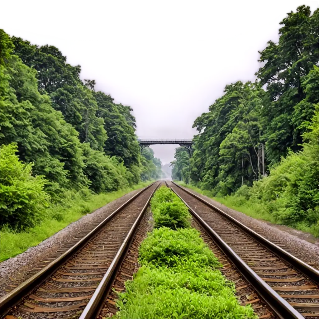 Scenic-Railway-Track-PNG-Capturing-Lush-Greenery-and-Endless-Horizons