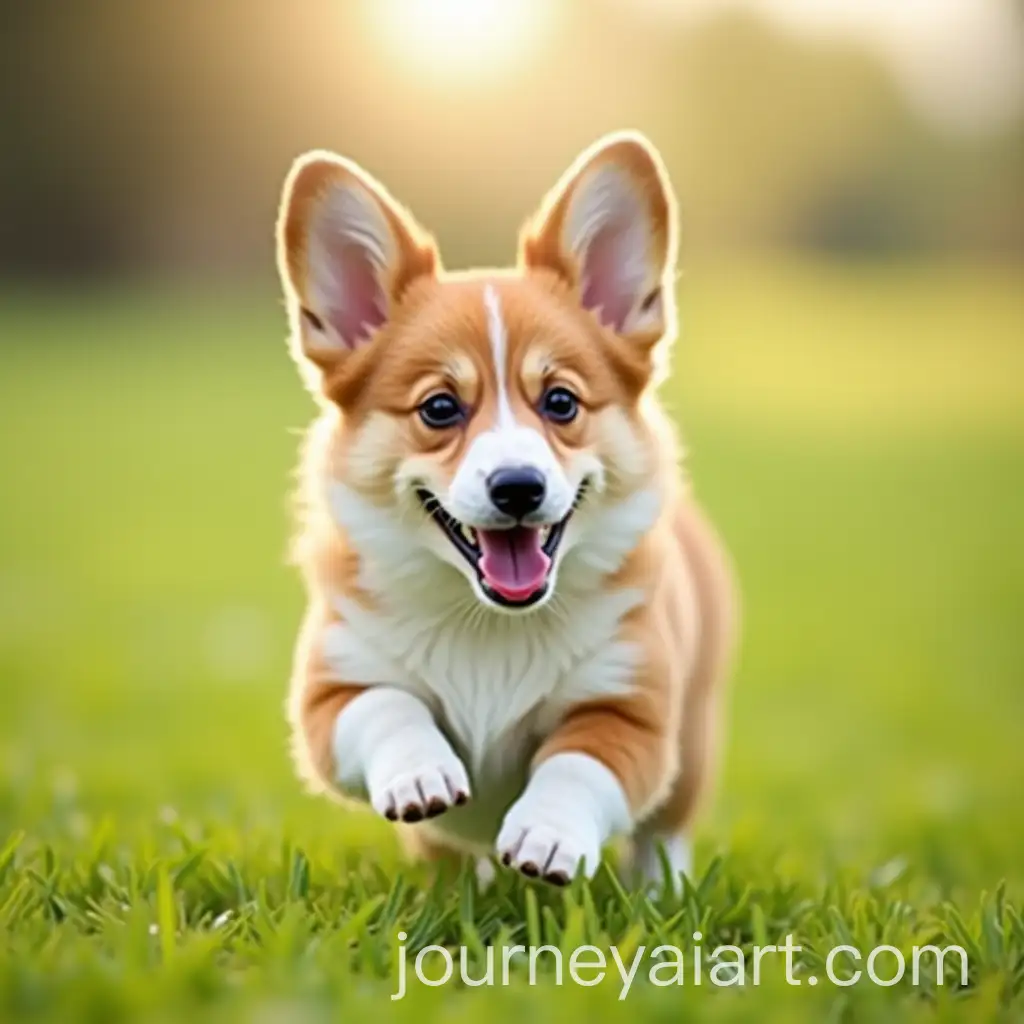 Adorable-Corgi-Running-Playfully-onAI-Art-Prompt-Expansion-Green-Grass
