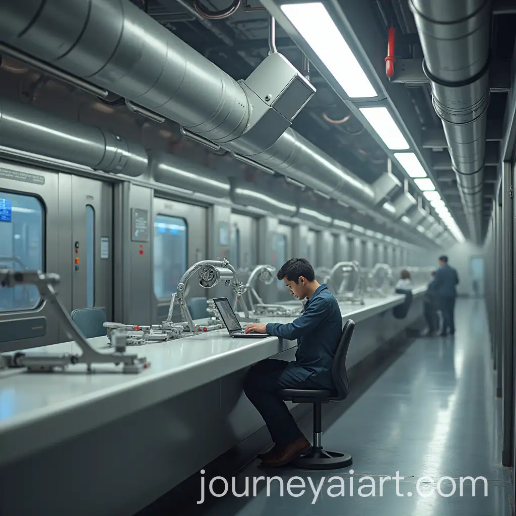 Industrial-Designer-Conceptualizing-Conveyor-Systems-in-a-Modern-Workspace