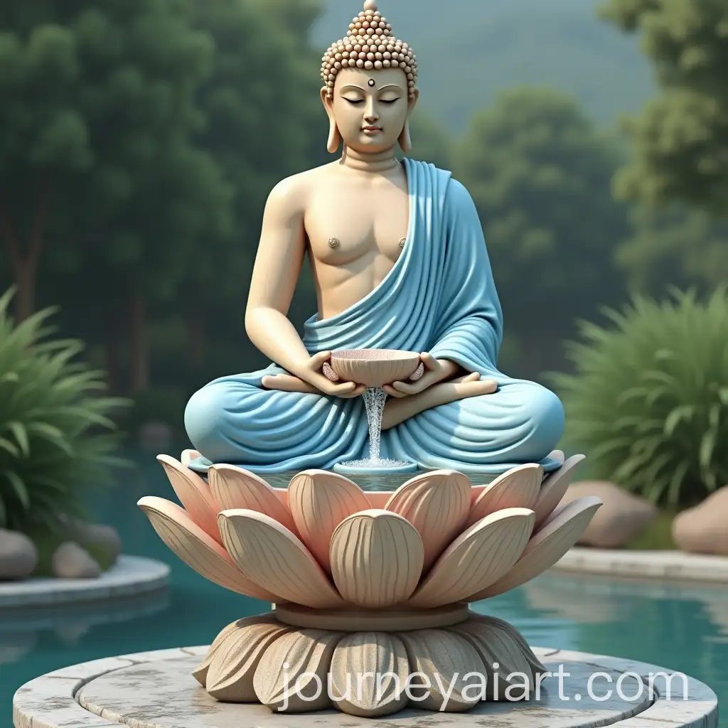 Majestic-Buddha-Fountain-with-Lotus-Pedestal