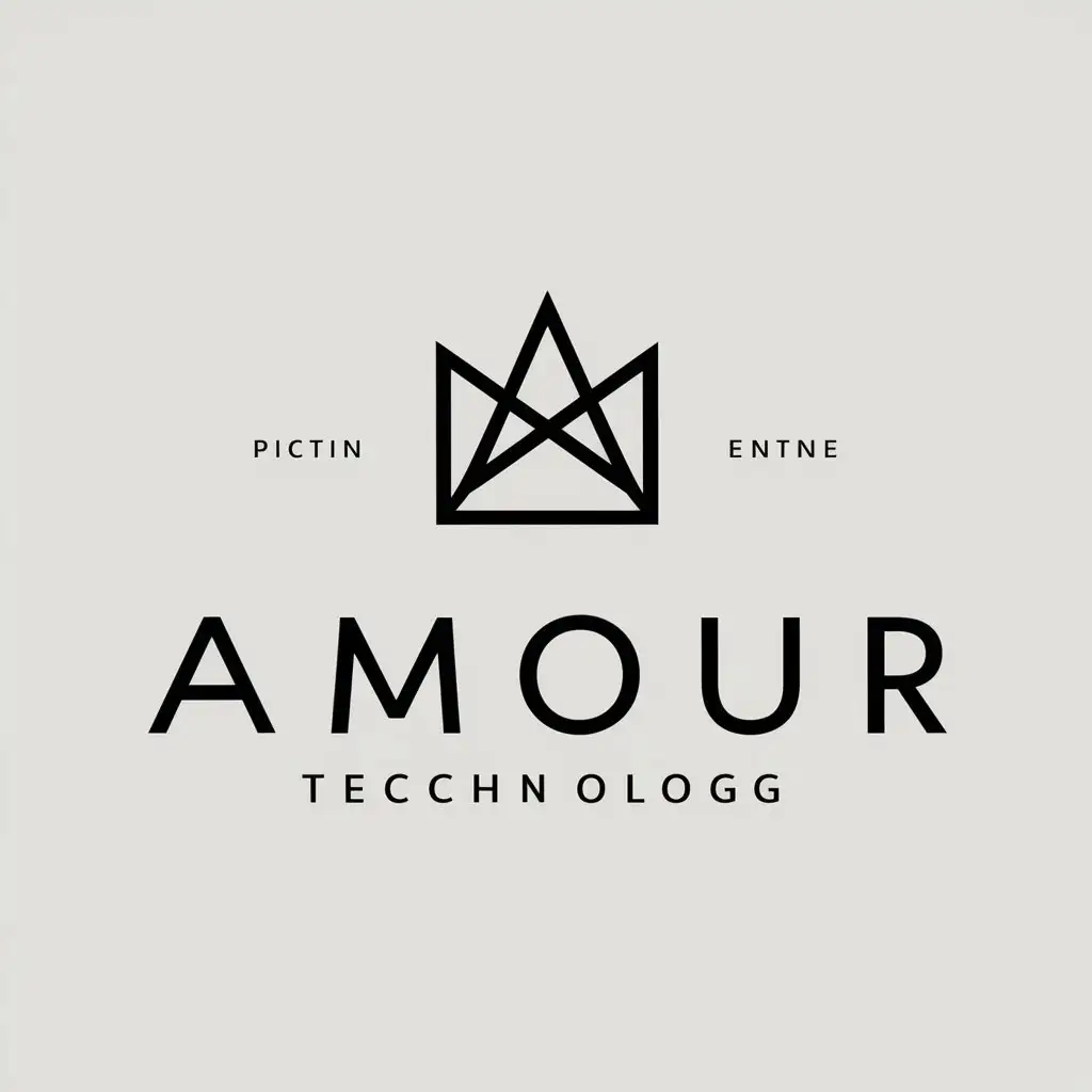 a vector logo design,with the text "Amour", main symbol:blog,Minimalistic,be used in Technology industry,clear background