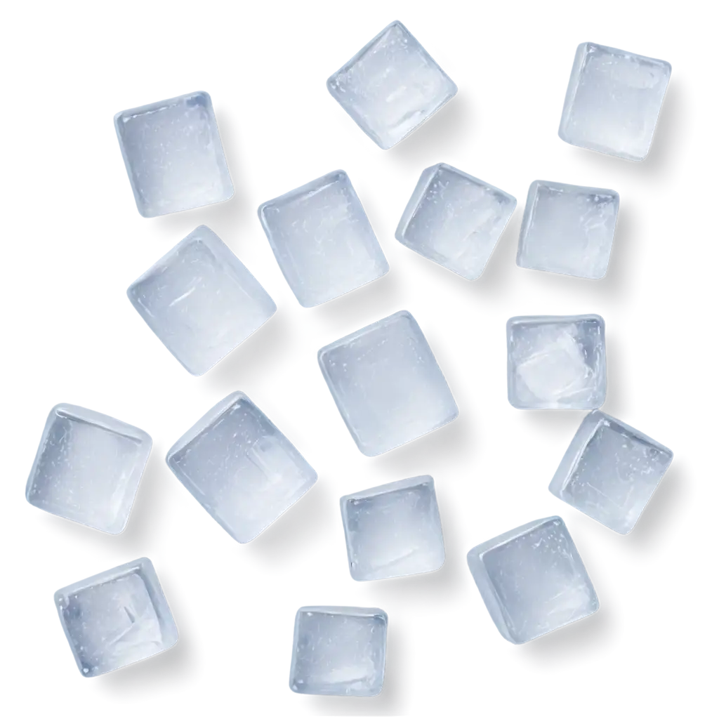 Pile-of-Big-and-Small-Ice-Cubes-PNG-HighQuality-Image-for-Diverse-Applications