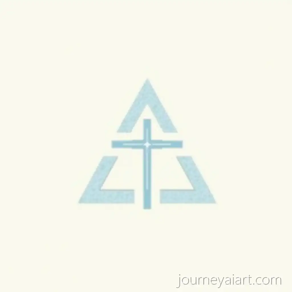 Minimalist-Christian-Cross-Symbol-with-Air-and-Earth-Elements-for-Talisman-Design