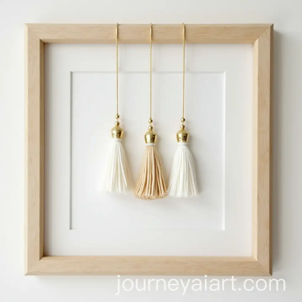 Elegant-White-and-Gold-Framed-Tassels-in-a-Decorative-Arrangement