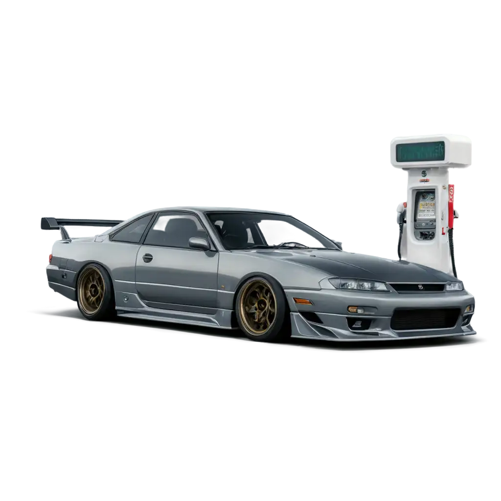 Nissan-240SX-in-Anime-Style-at-the-Gas-Station-PNG-Image-for-Enhanced-Clarity-and-Quality