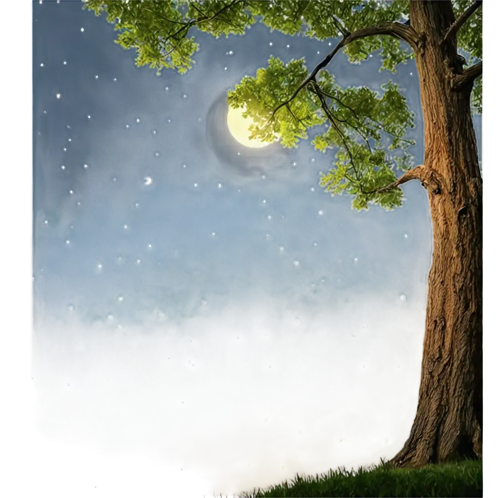 Beautiful-Magical-Forest-Firefly-Night-Sky-with-Big-Tree-PNG-Image-for-Stunning-Visuals