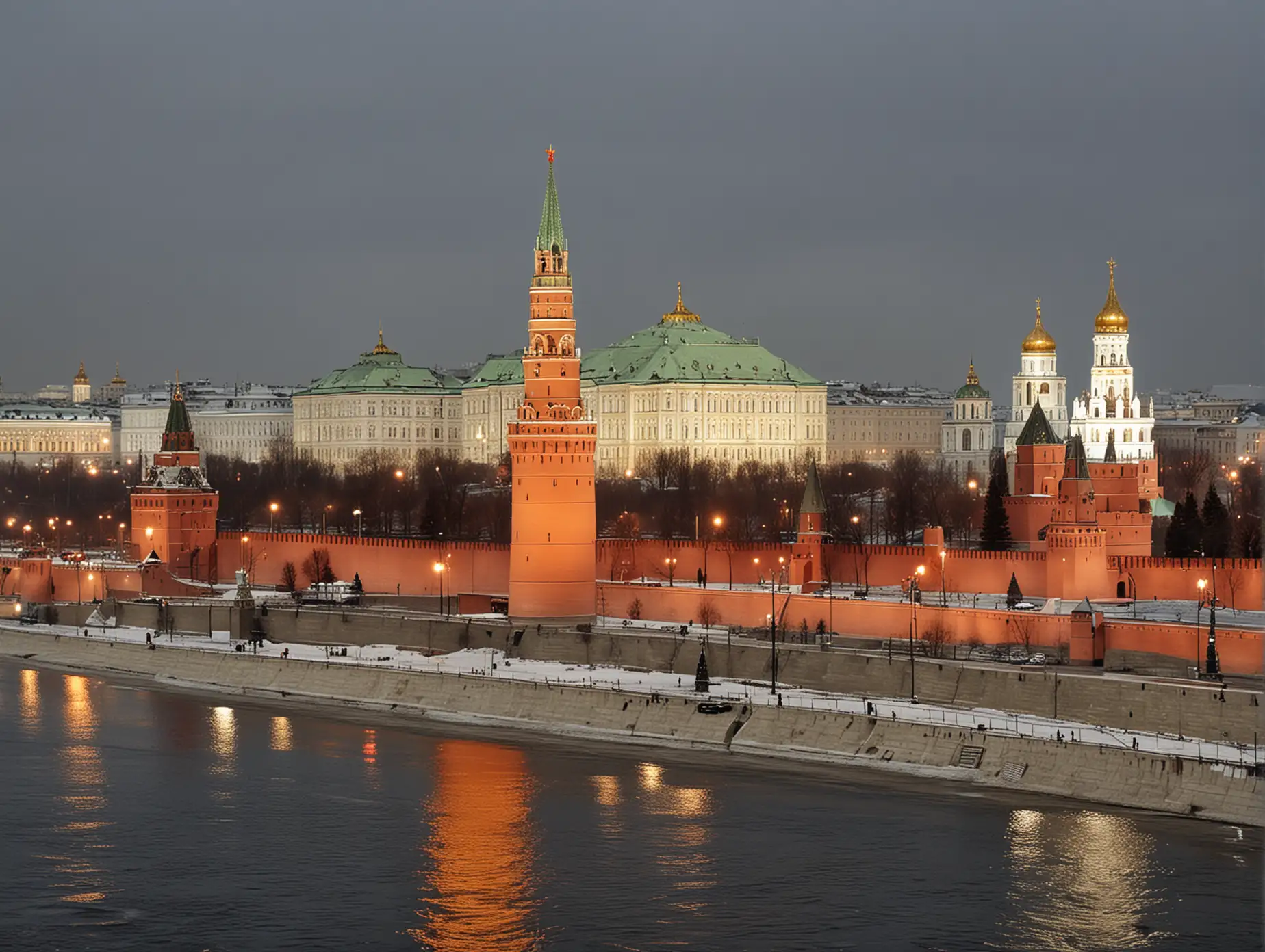 Iconic-Moscow-Kremlin-at-Center-of-Cityscape