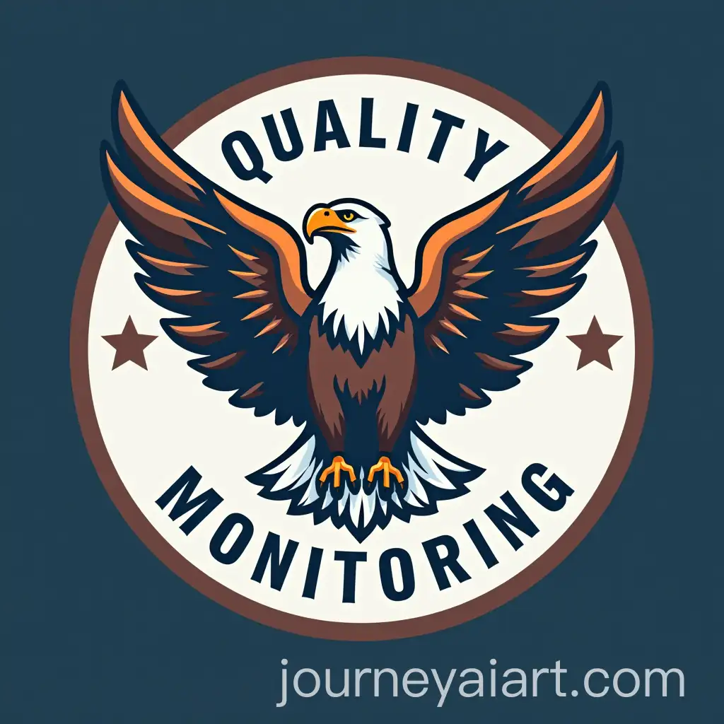 Quality-Monitoring-Logo-Featuring-an-Eagle-Badge-Design