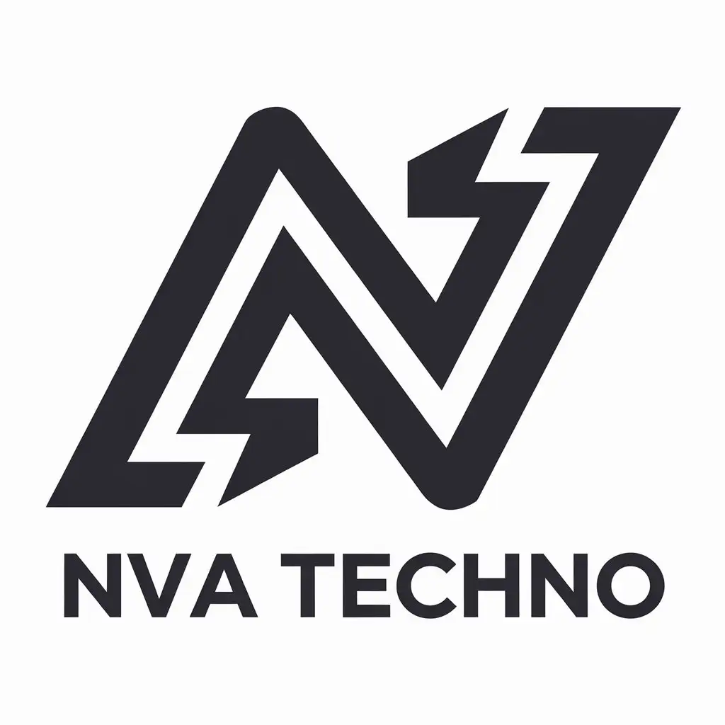 a vector logo design,with the text "NVA TECHNO", main symbol:NVA TECHNO,Moderate,be used in Technology industry,clear background