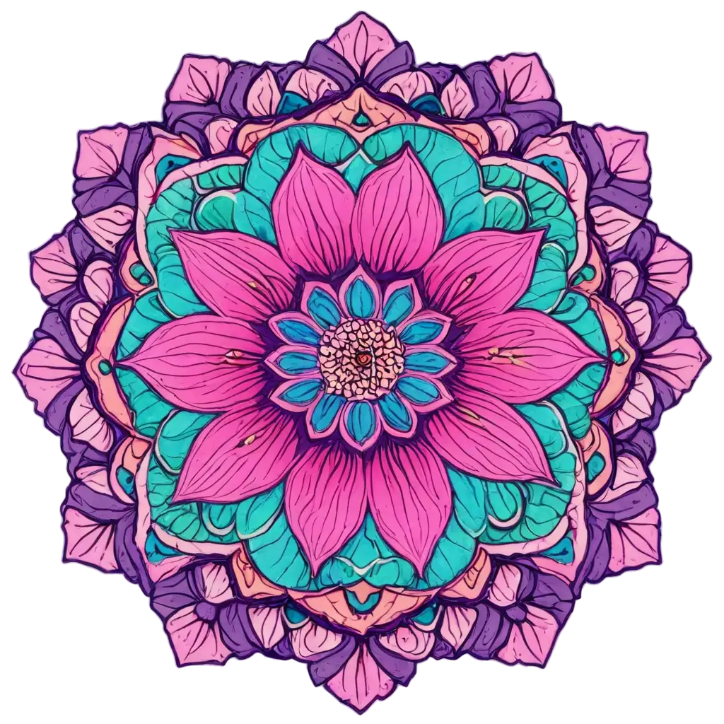 Mandala-Flower-PNG-Image-A-Stunning-Digital-Design-for-Clarity-and-Precision