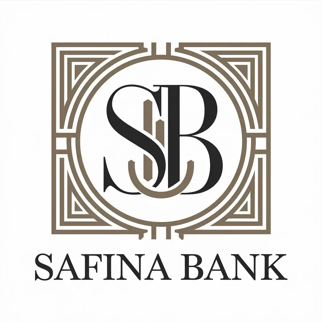 LOGO Design for Safina Bank Modern SB Symbol in Finance Industry