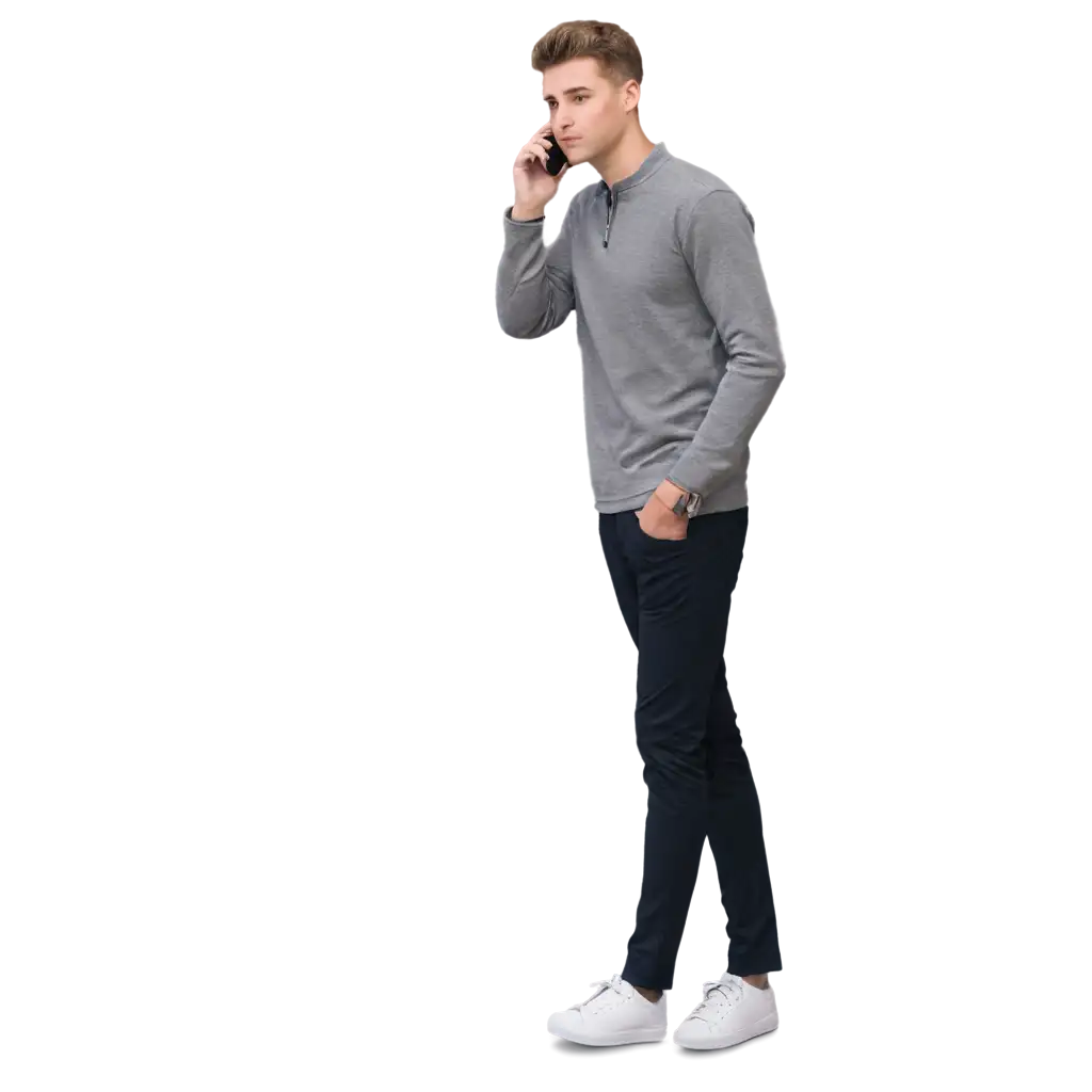 Young-Man-on-Phone-PNG-Image-Vibrant-Visual-of-Modern-Communication