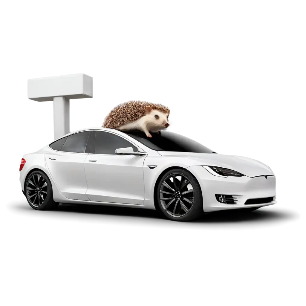 Adorable-Hedgehog-on-Tesla-PNG-Captivating-Image-Concept-for-Online-Engagement