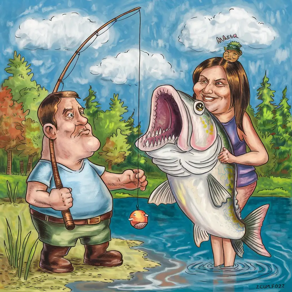 Oleg-and-Mashas-Fishing-Mishap-with-a-Big-Fish