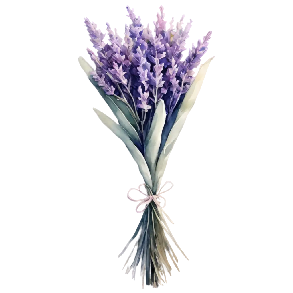 Large-Lavender-Bouquet-Watercolor-PNG-Delicate-Floral-Artwork-for-Digital-Creatives