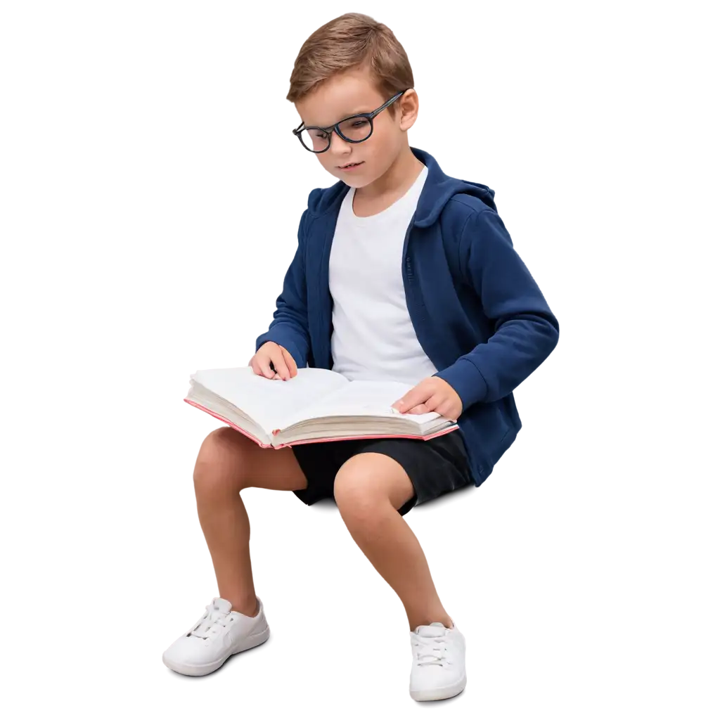 PNG-Image-of-a-Little-Student-Studying-Educational-Illustration