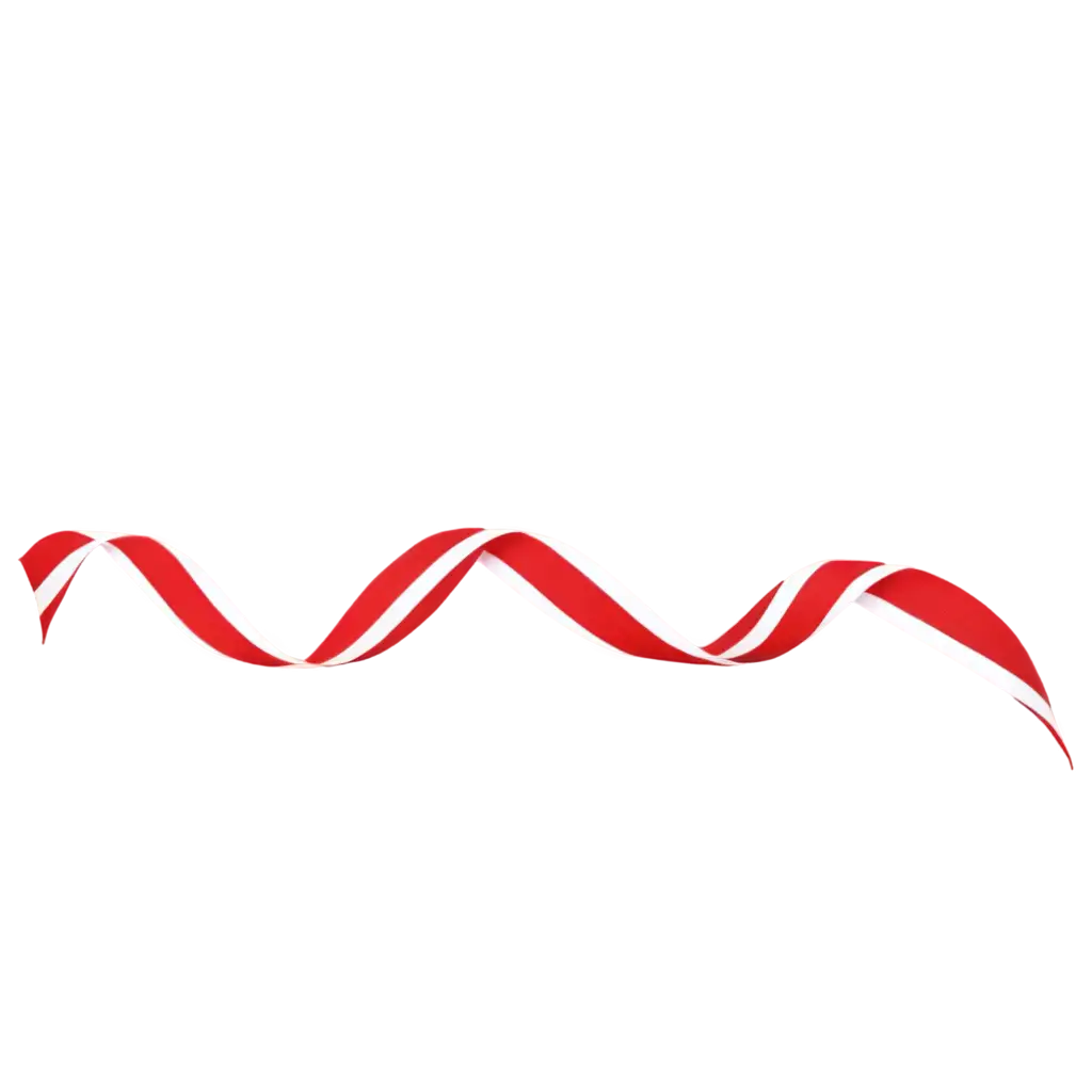 PNG-Image-of-Red-and-White-Ribbon-Vibrant-and-Versatile-Design-Element