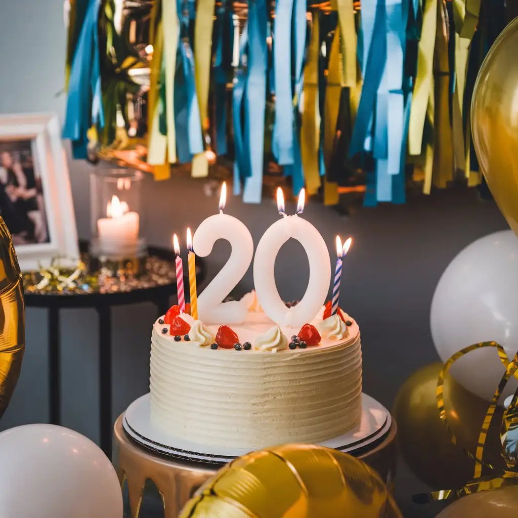 20th-Birthday-Celebration-Party-with-Balloons-and-Cake