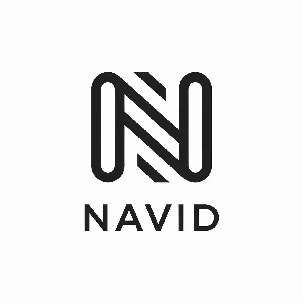 LOGO Design for Navid Minimalistic N Symbol for Internet Industry