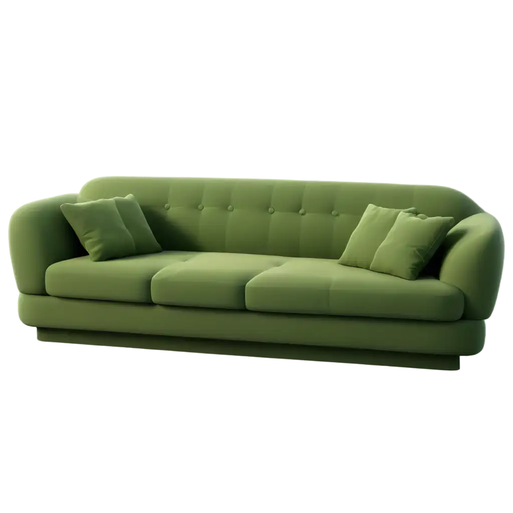 3D-Green-Sofa-PNG-Image-Modern-Furniture-Concept-for-Interior-Design