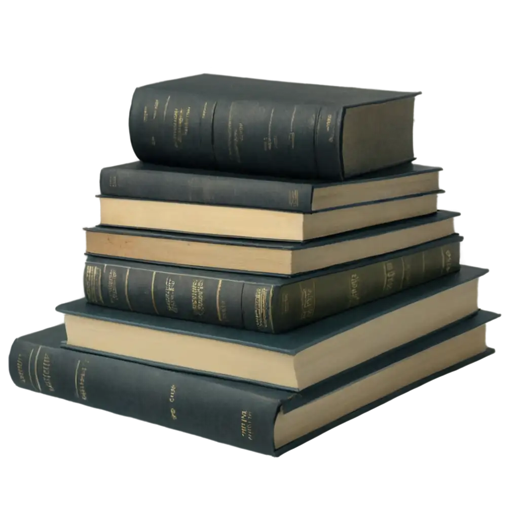 Stack-of-Law-Books-with-Similar-Width-PNG-Image-for-Legal-and-Educational-Use