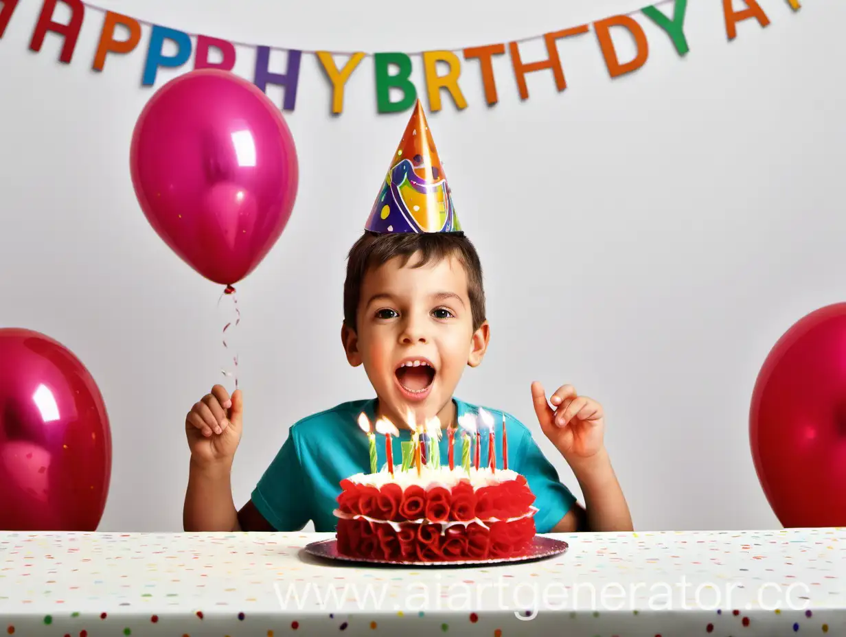 Celebrating-a-Childs-Birthday-with-Decorations-and-Fireworks-Salute