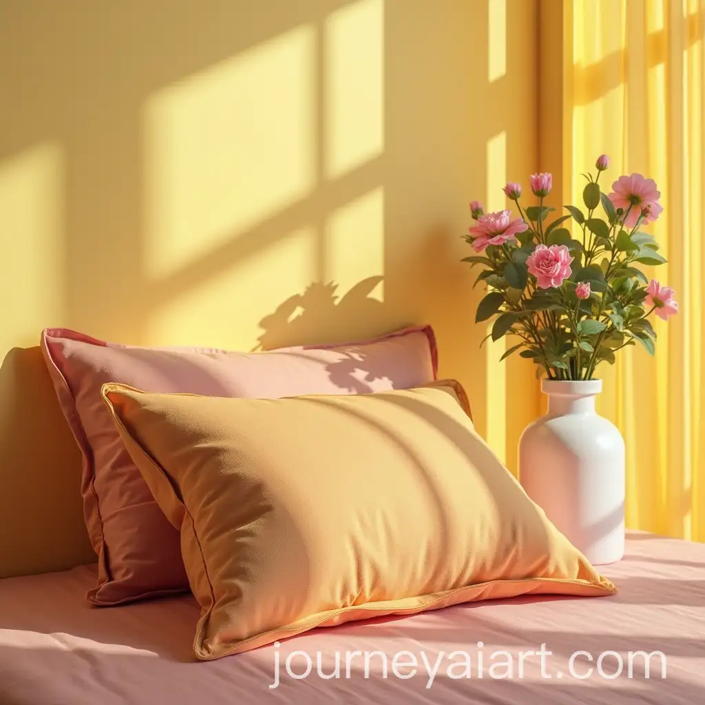 Stylish-Vertical-Banner-for-Pillow-and-Household-Linen-Store-with-Jazzberry-Jam-and-Yellow-Theme