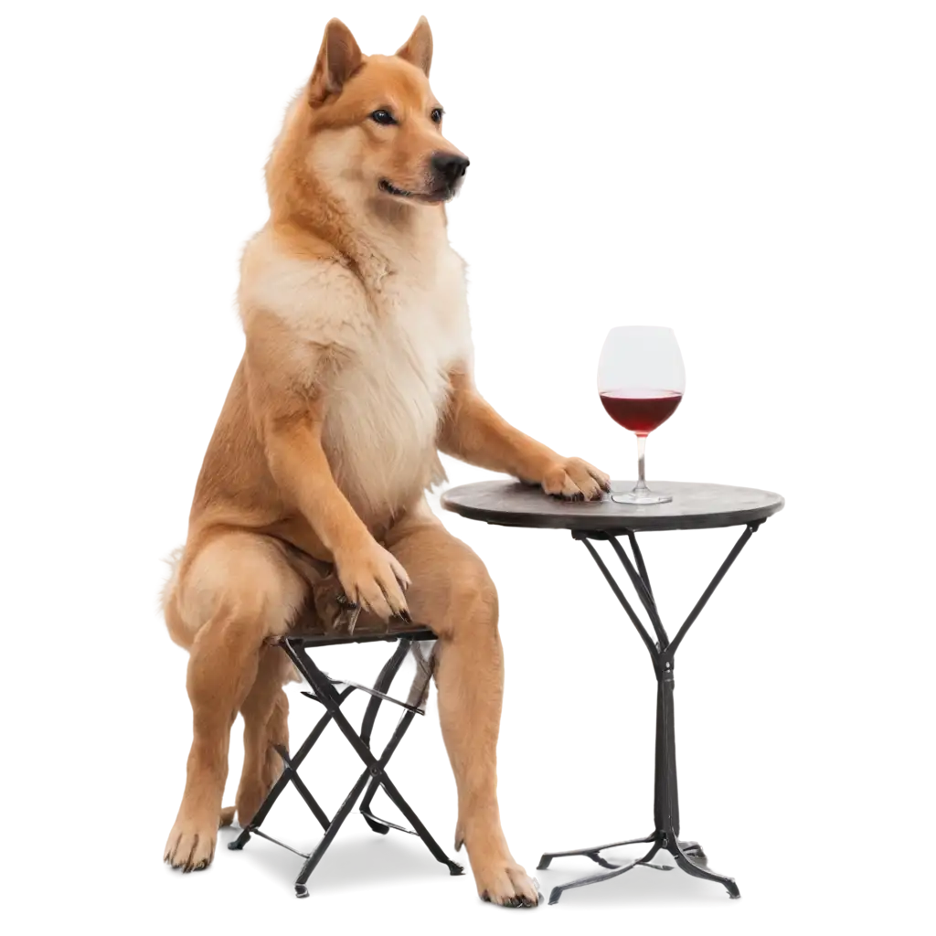 Charming-PNG-of-a-Dog-Drinking-Wine-Perfect-for-Creative-Projects