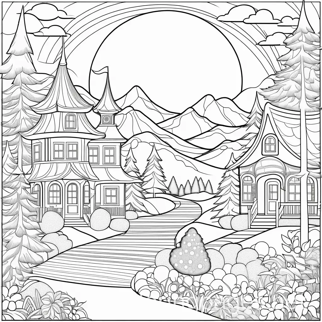 Santa-and-the-Princess-A-Christmas-Coloring-Page-for-Kids