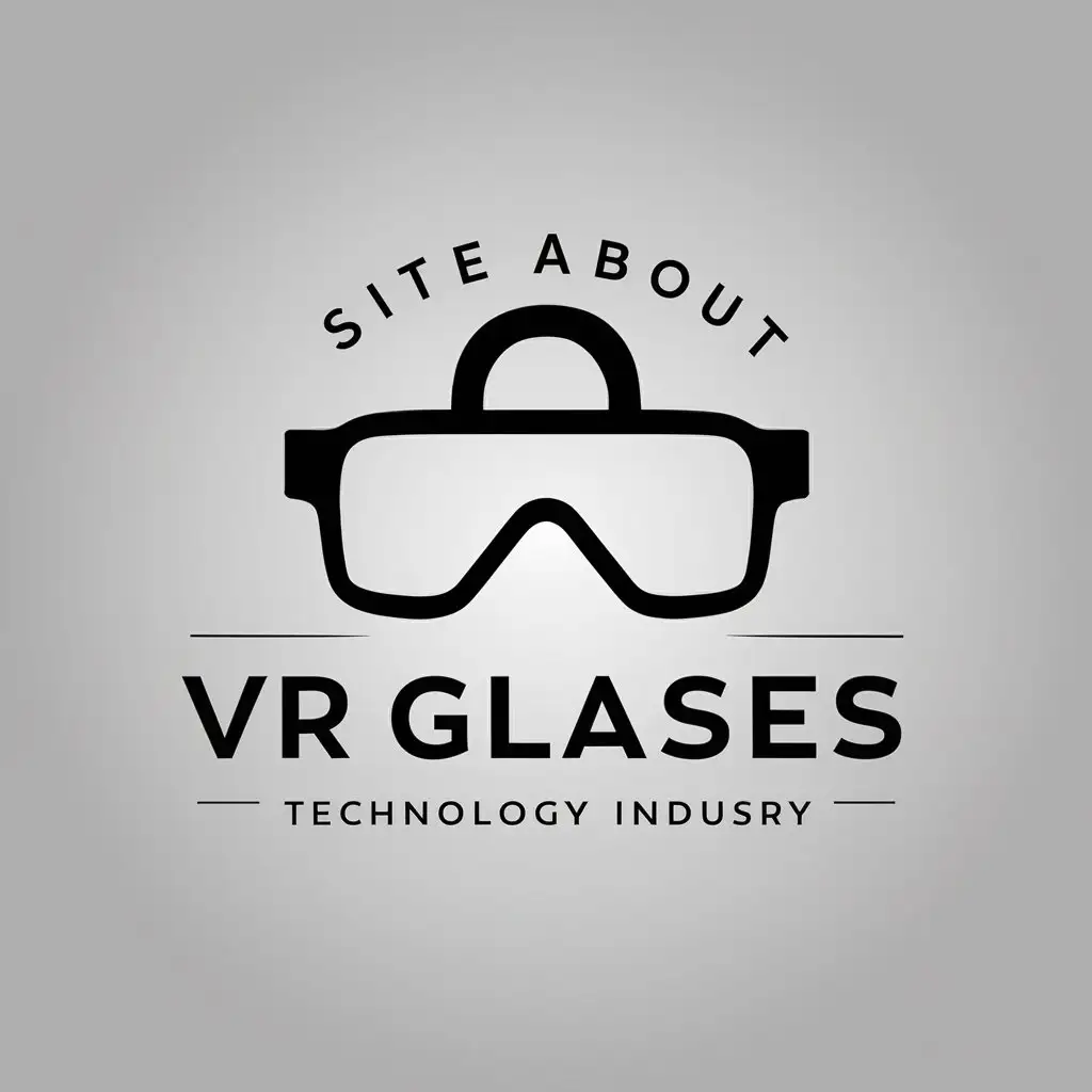 LOGO Design for Site about VR Glasses VR Glass Symbol in Vector Art for Technology Industry