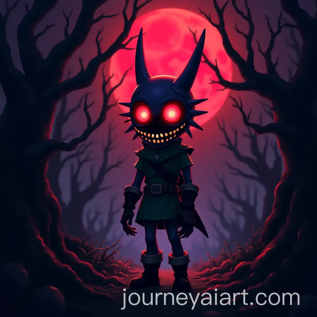 Skull-Kid-in-Majoras-Mask-Haunting-Forest-Digital-Painting