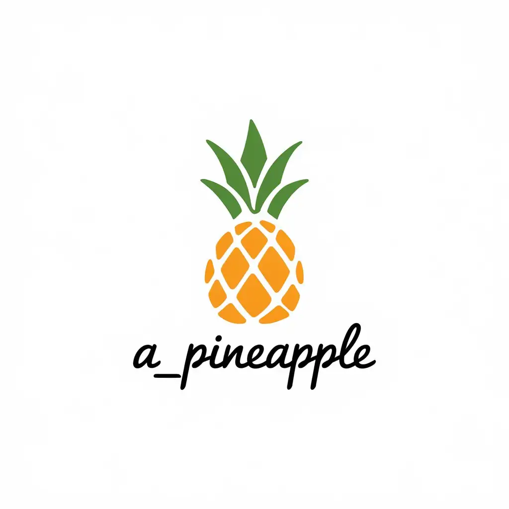 LOGO-Design-for-apineapple-Handwritten-Calligraphy-Style-with-Minimalist-Aesthetic