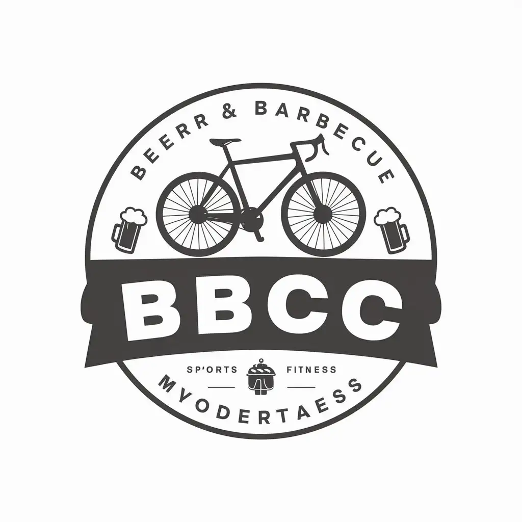 LOGO-Design-For-BBCC-Vector-Logo-with-Bicycle-Beer-and-Barbecue-Theme