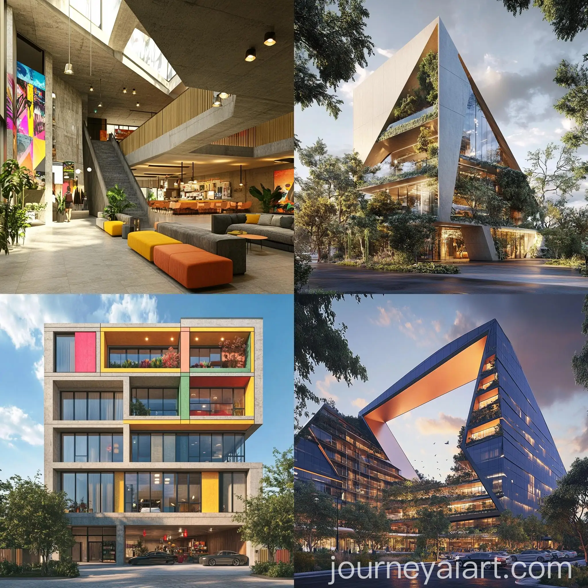 Funky-3D-Building-Inspired-by-Moxy-Hotel-with-Integrated-Nature-and-Sky-Light